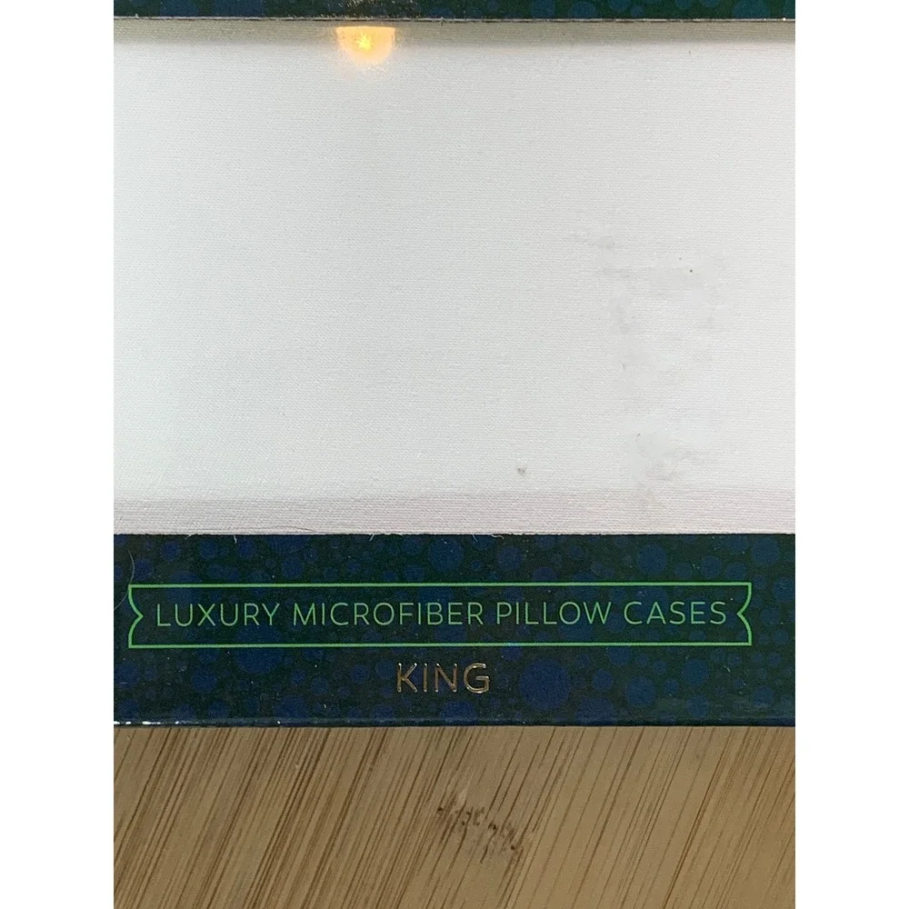 Royal Palms Spa‎ Collection King Pillowcases 2 Pack Ivory Luxury Microfiber NEW